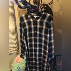 Sonoma plaid maternity dress
